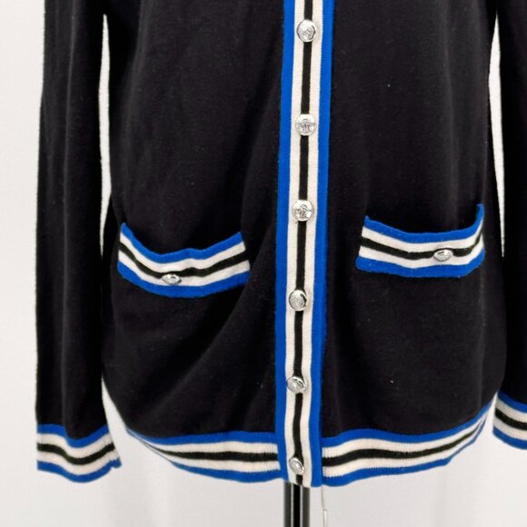 2?$18 SALE! Talbots Cardigan Sweater Womens M Striped‎ Buttons Preppy Old Money - Picture 6 of 7